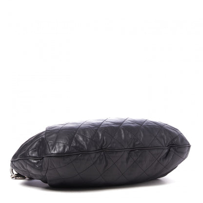 Chanel Calfskin Coco Pleats Hobo Black 3 of 9
