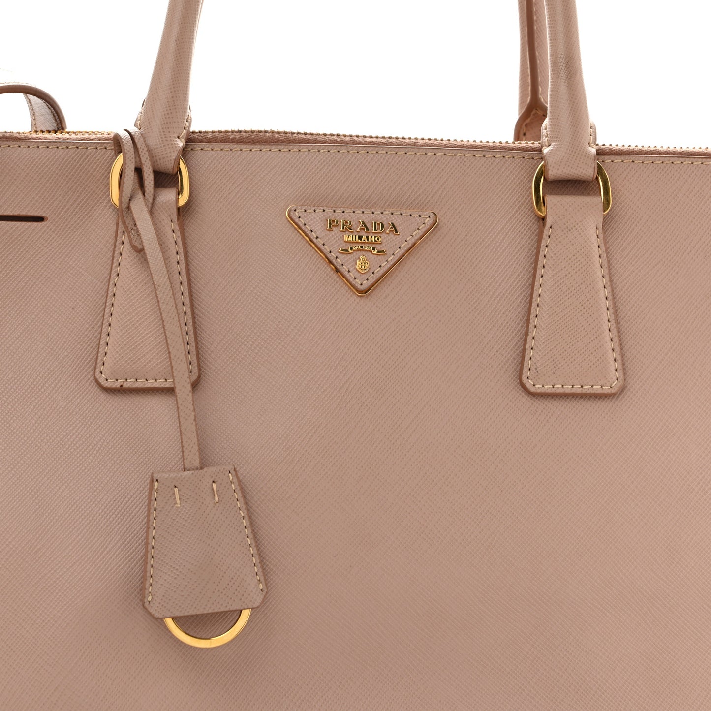 Saffiano Medium Galleria Double Zip Tote Cammeo