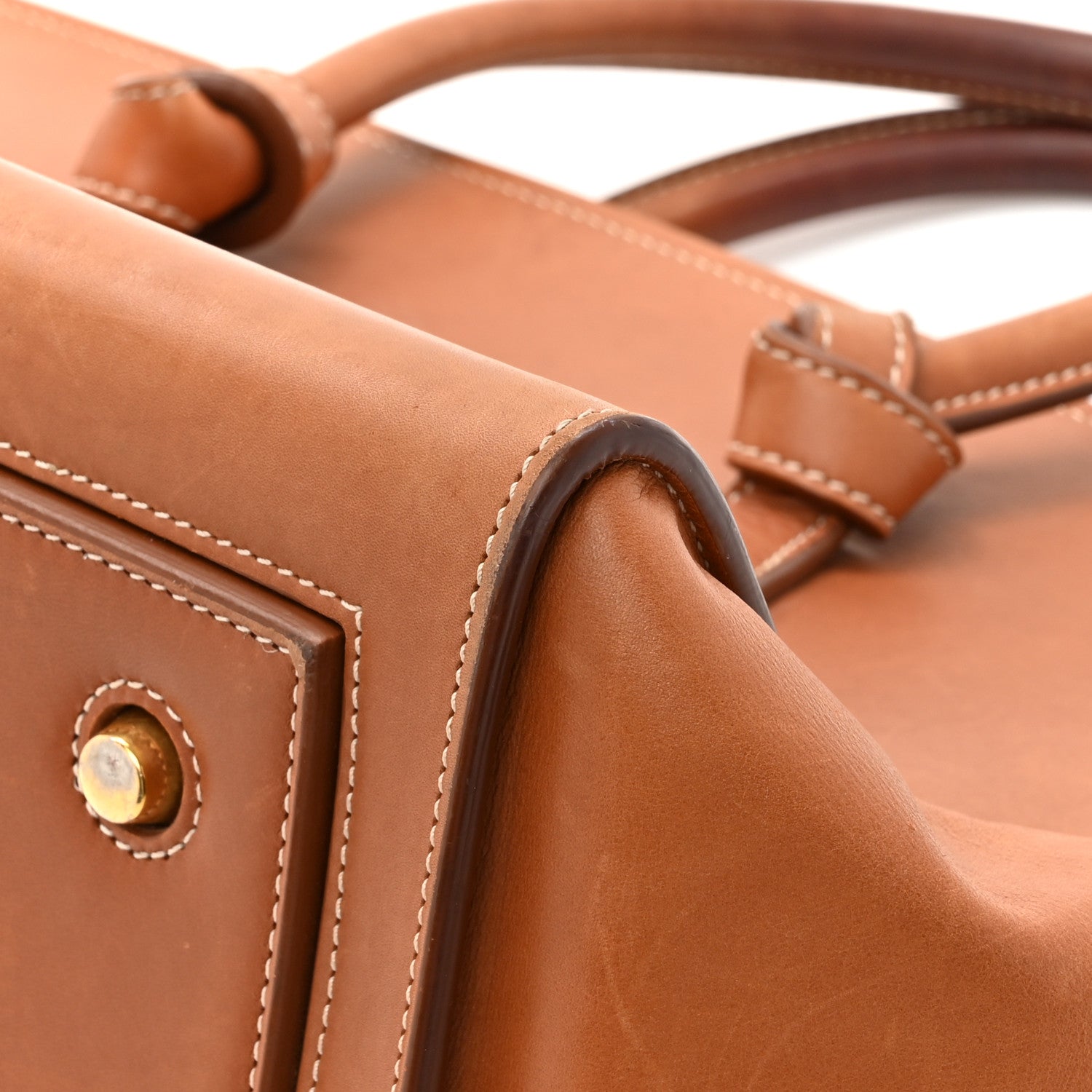 Celine Natural Calfskin Mini Tie Knot Tote Tan 18 of 19