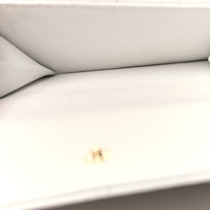 Chanel Caviar Quilted Enamel Coco Casino Double Flap Wallet White 6 of 12