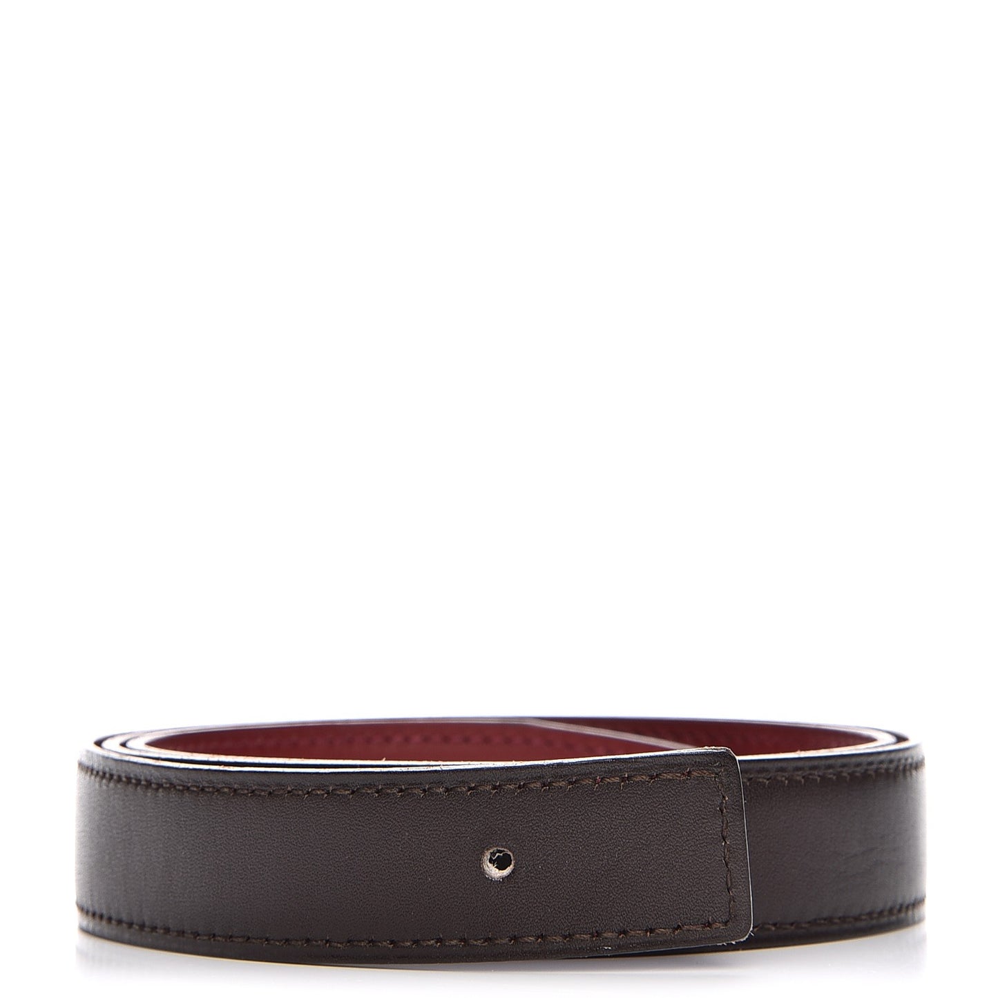 Box Chamonix 24mm Belt Strap 75 Chocolate Rouge H