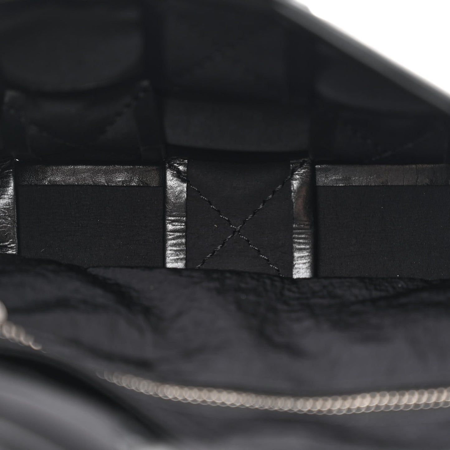 Paper Calfskin Maxi Intreccio Cassette Crossbody Bag Black