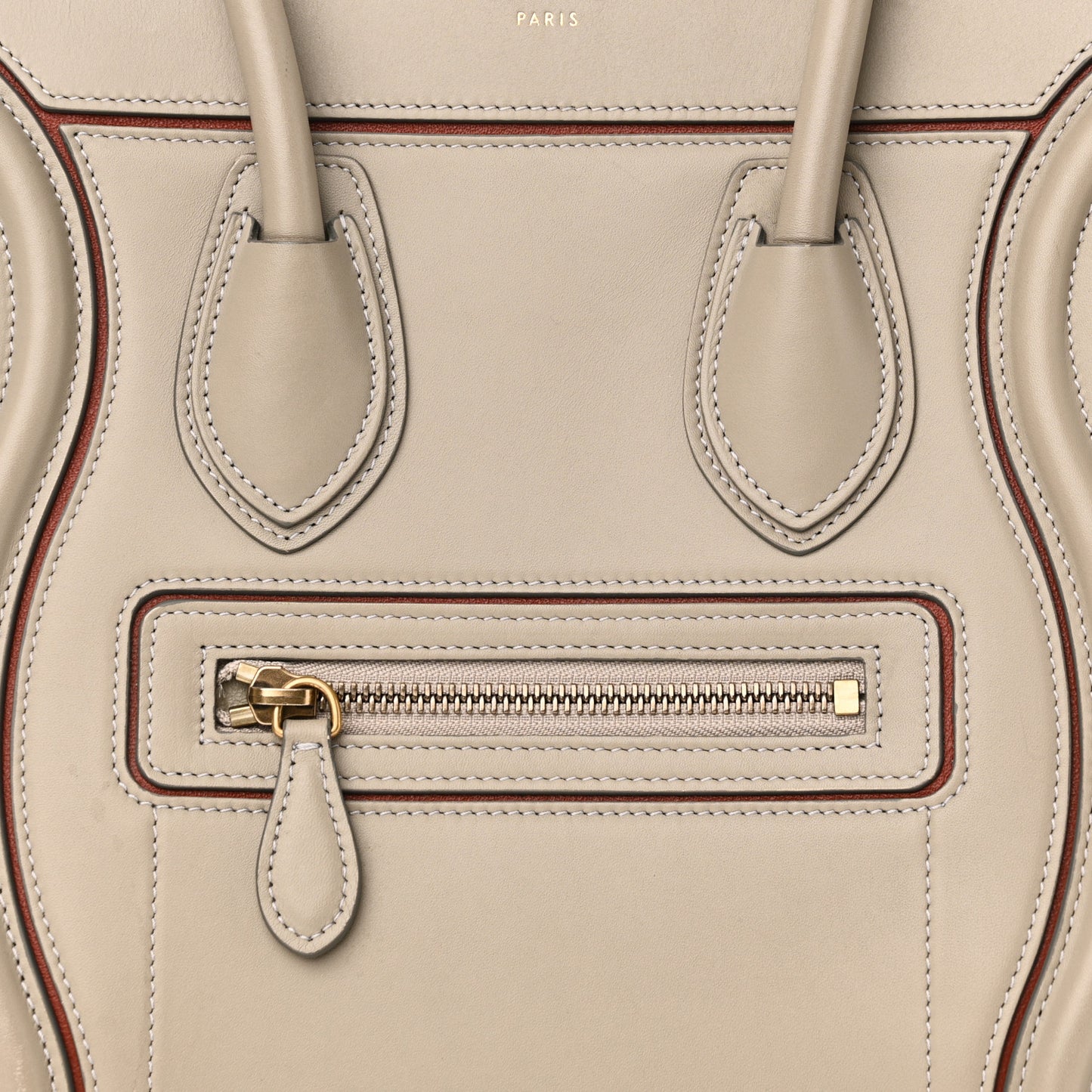 Smooth Calfskin Interstice Micro Luggage Quartz