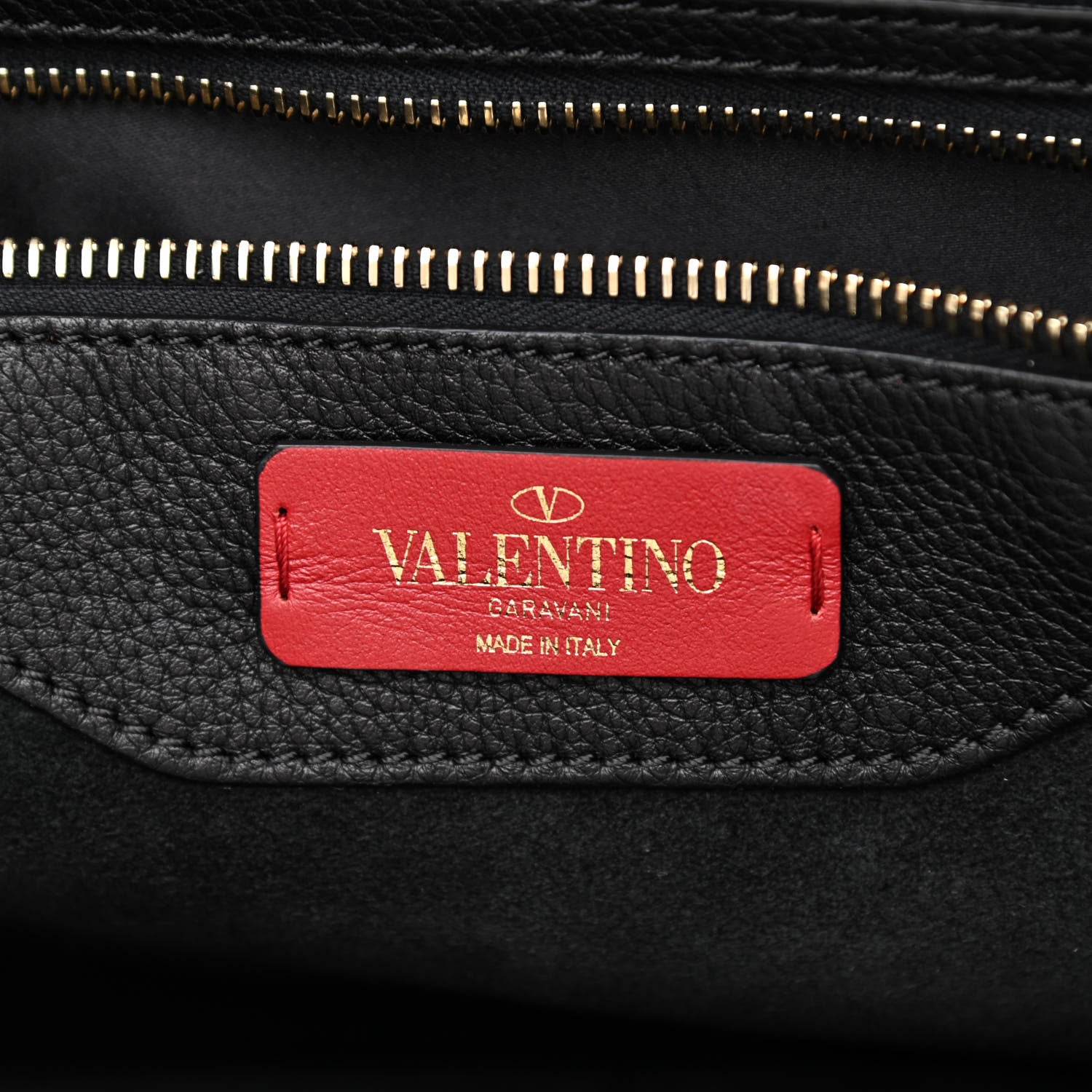Valentino Garavani Grained Calfskin Rockstud Shoulder Tote Black 6 of 9