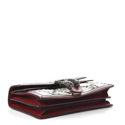 Gucci Tweed GG Monogram Small Dionysus Shoulder Bag White Black Romantic Cherry 4 of 10