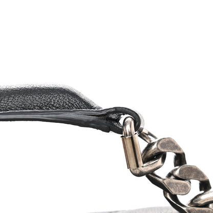 Saint Laurent Sheepskin Matelasse Chevron Monogram Large College Satchel Black 9 of 9