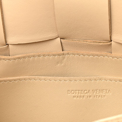 Bottega Veneta Lambskin Maxi Intrecciato Small Cassette Crossbody Bag Porridge 11 of 13