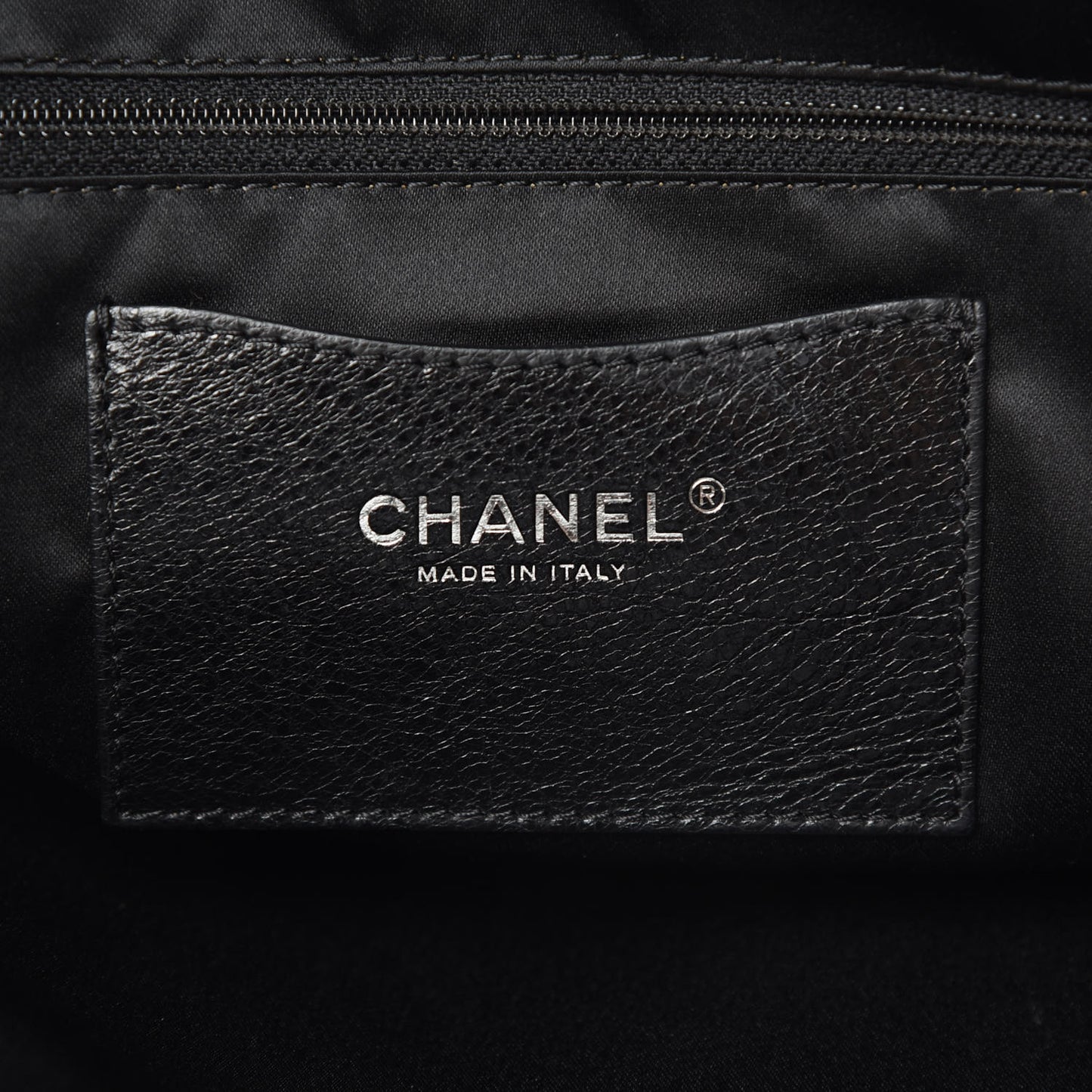 Glazed Calfskin Large On The Road Tote Black