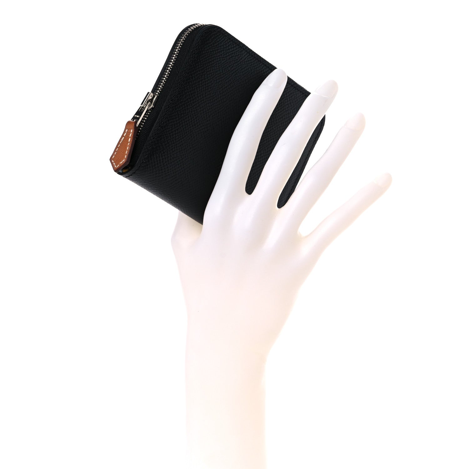 Hermes Epsom Silk'in Compact Wallet Black 2 of 7