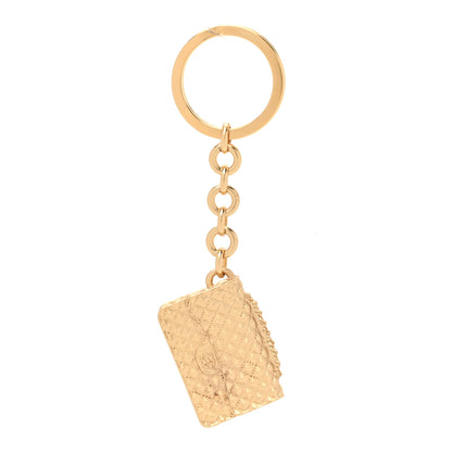 Chanel Quilted Flap Keychain Gold 1 of 3