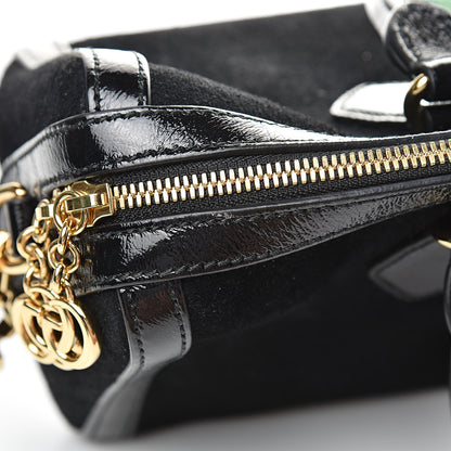 Gucci Suede Patent GG Web Medium Ophidia Boston Black 13 of 14