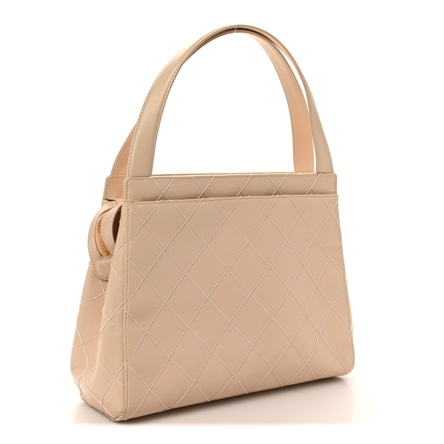 Chanel Calfskin Quilted Small Shopper Pink 3 of 11