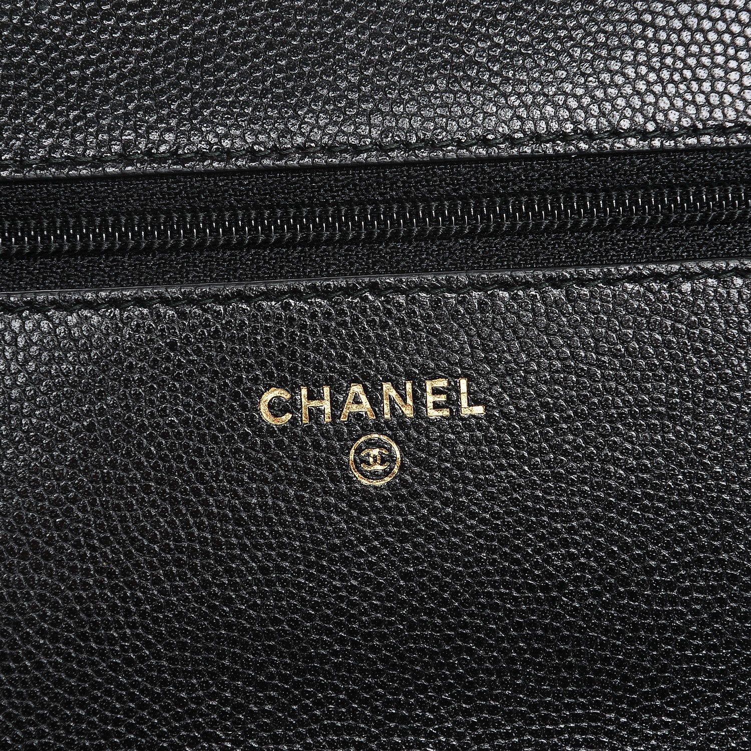 Chanel Caviar Quilted Golden Class Wallet On Chain WOC Black 6 of 9