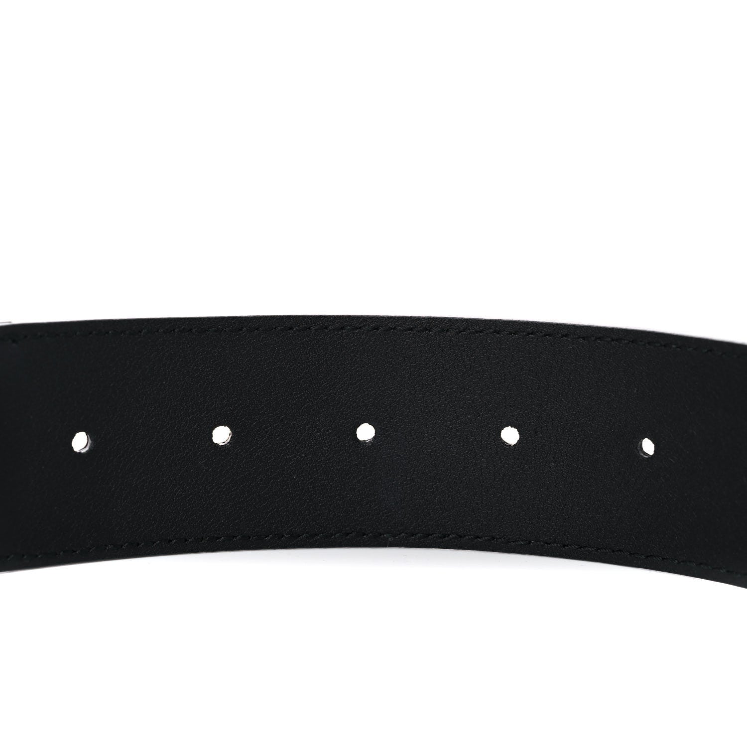 Gucci Nylon Calfskin Double G Web 40mm Belt 85 34 Green Red Black 4 of 6