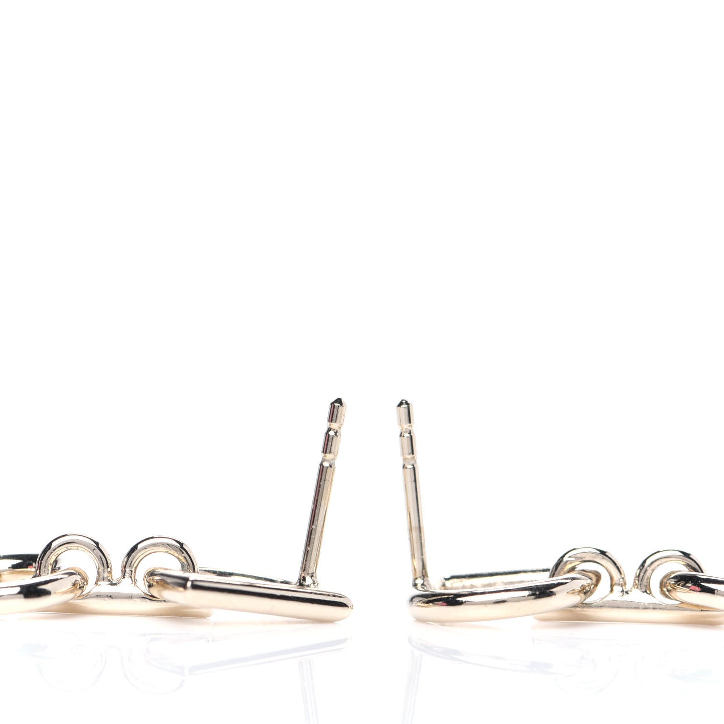 Metal Lettre A'Dior Logo Earrings Gold