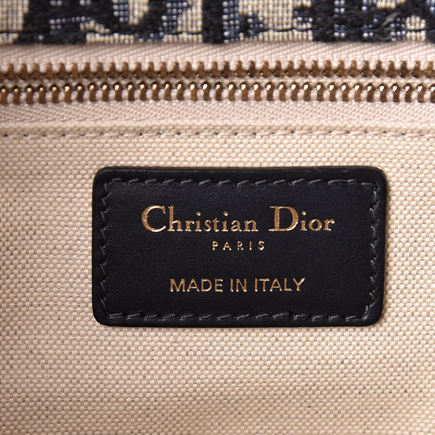 Christian Dior Oblique DiorAddict Flap Bag Navy Blue 6 of 16