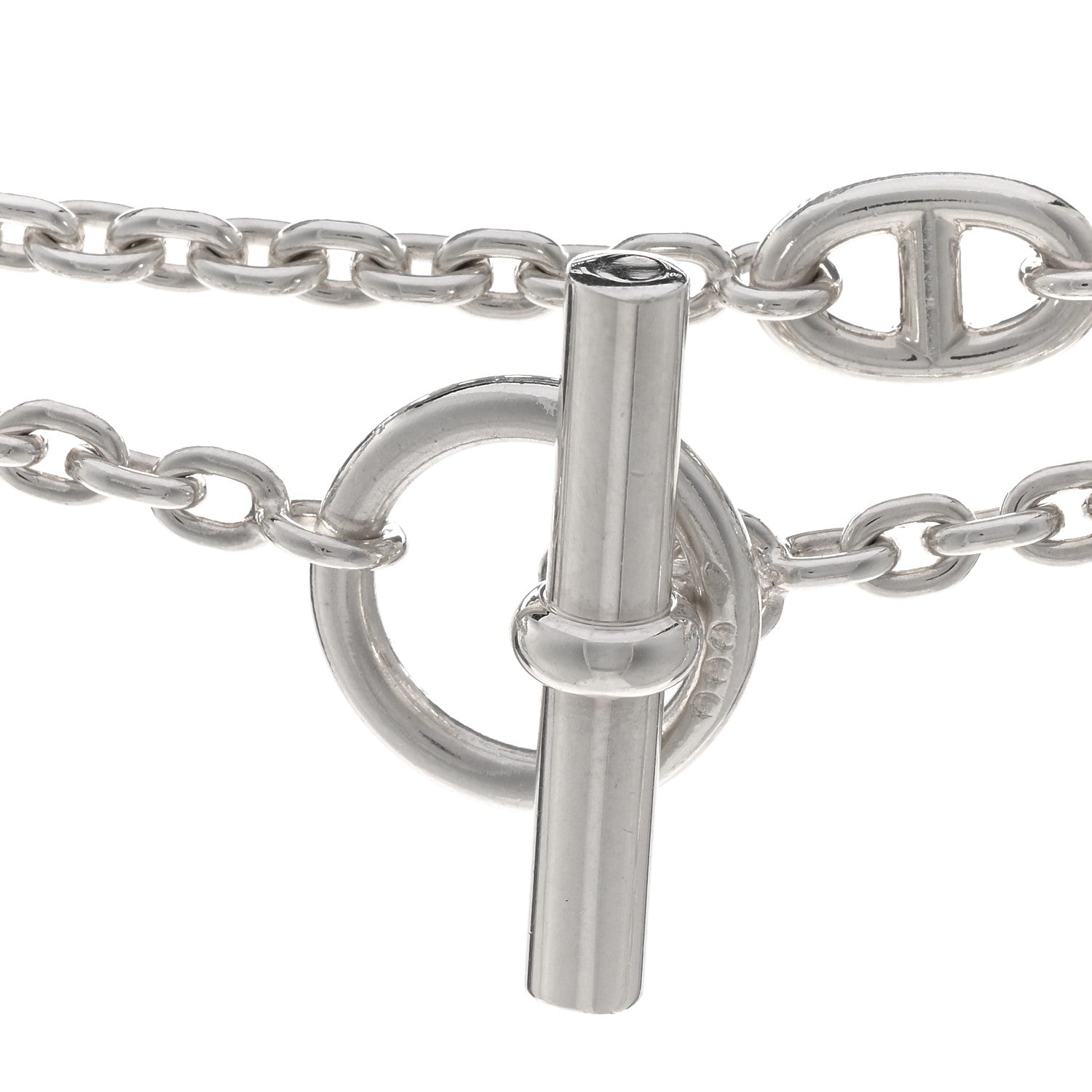 Hermes Sterling Silver Farandole Necklace 160 5 of 6