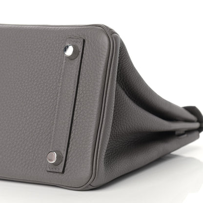 Hermes Togo Birkin 25 Etain 9 of 11