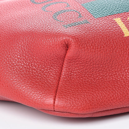 Gucci Grained Calfskin Logo Belt Bag Hibiscus Red 11 of 12
