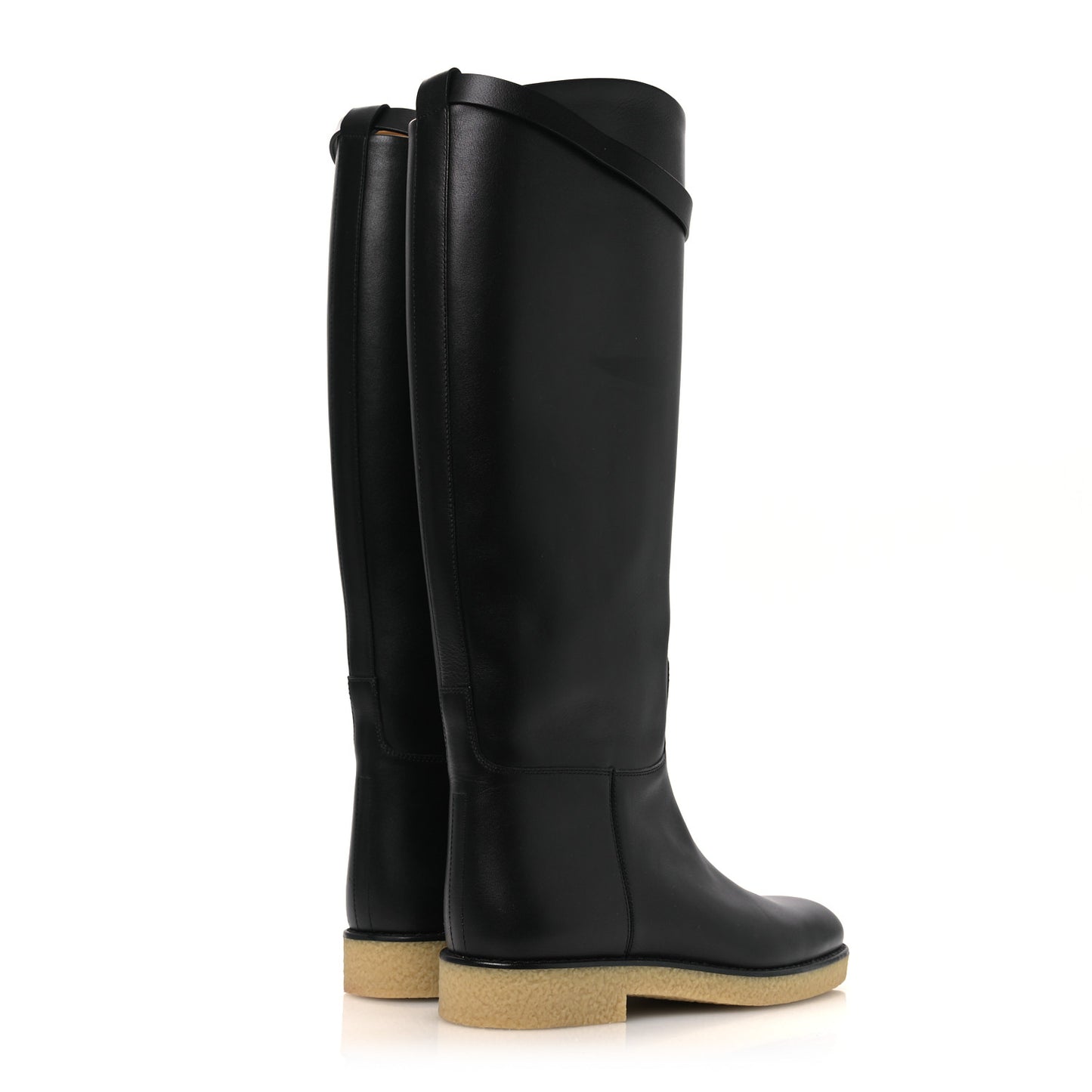 Calfskin Faustine Boots 38 Black
