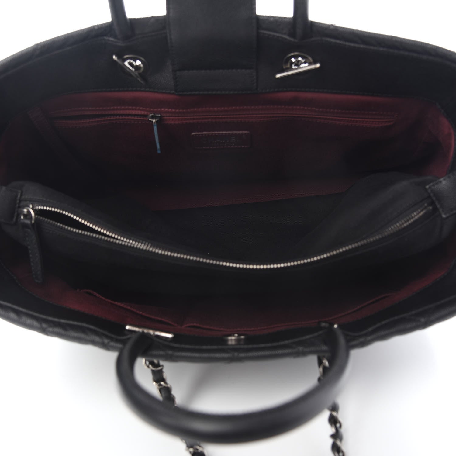 Chanel Caviar Quilted Large Coco Handle Shopping Tote Black 5 of 11