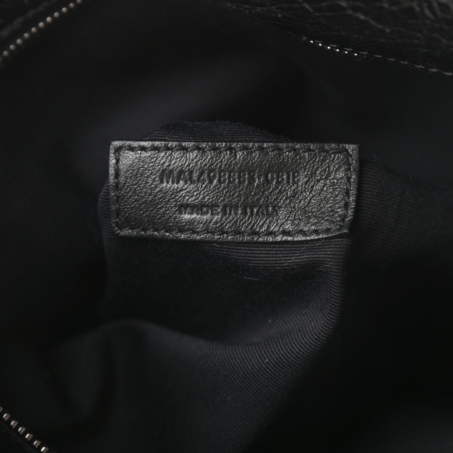 Crinkled Calfskin Matelasse Monogram Large Niki Chain Satchel Black