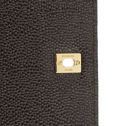 Chanel Caviar Square Stitched Small Flap Dark Brown 6 of 8