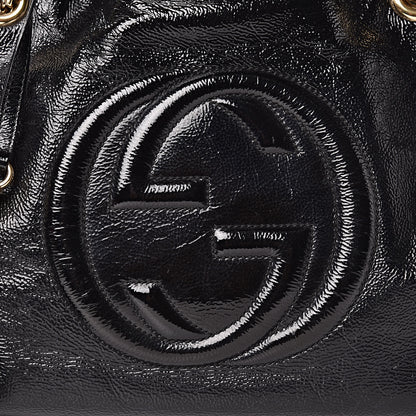 Gucci Patent Medium Soho Chain Shoulder Bag Black 10 of 10