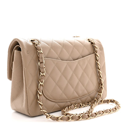 Chanel Caviar Quilted Small Double Flap Dark Beige 3 of 11