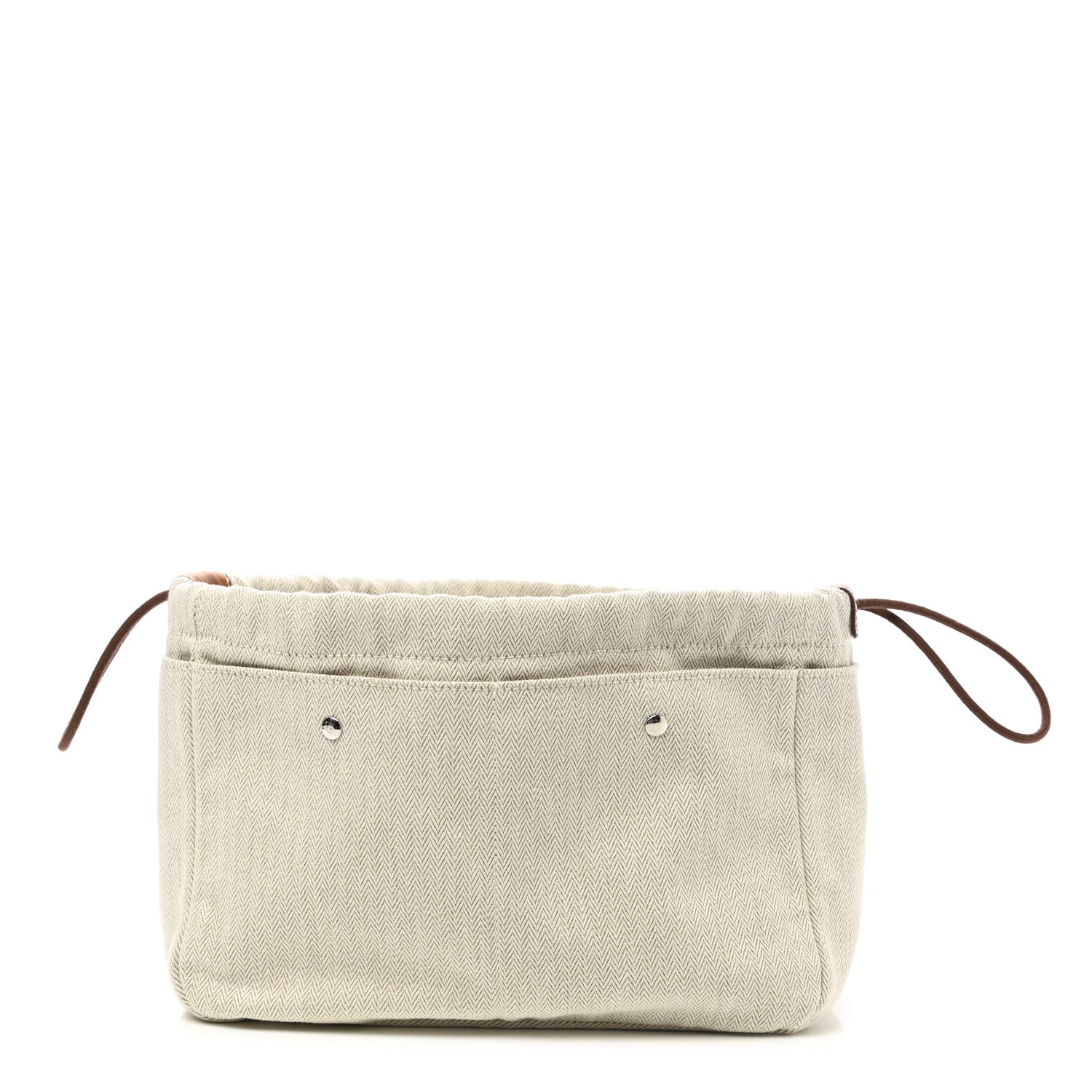 Hermes Canvas Barenia Fourbi 25 MM Pouch Naturel Fauve 1 of 10