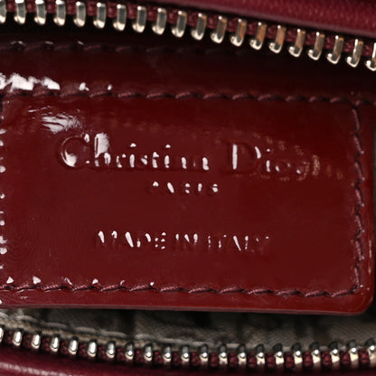 Christian Dior Patent Cannage Large Lady Dior Burgundy 5 of 9