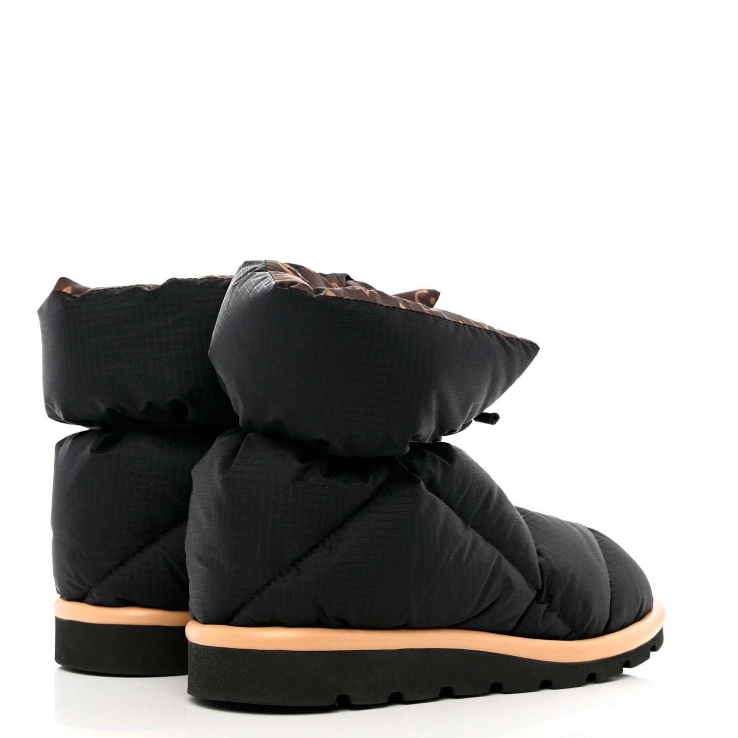 Nylon Monogram Pillow Comfort Ankle Boot 40 Black