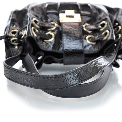 Jimmy Choo Crushed Patent Leather Ramona Tote Black 6 of 8