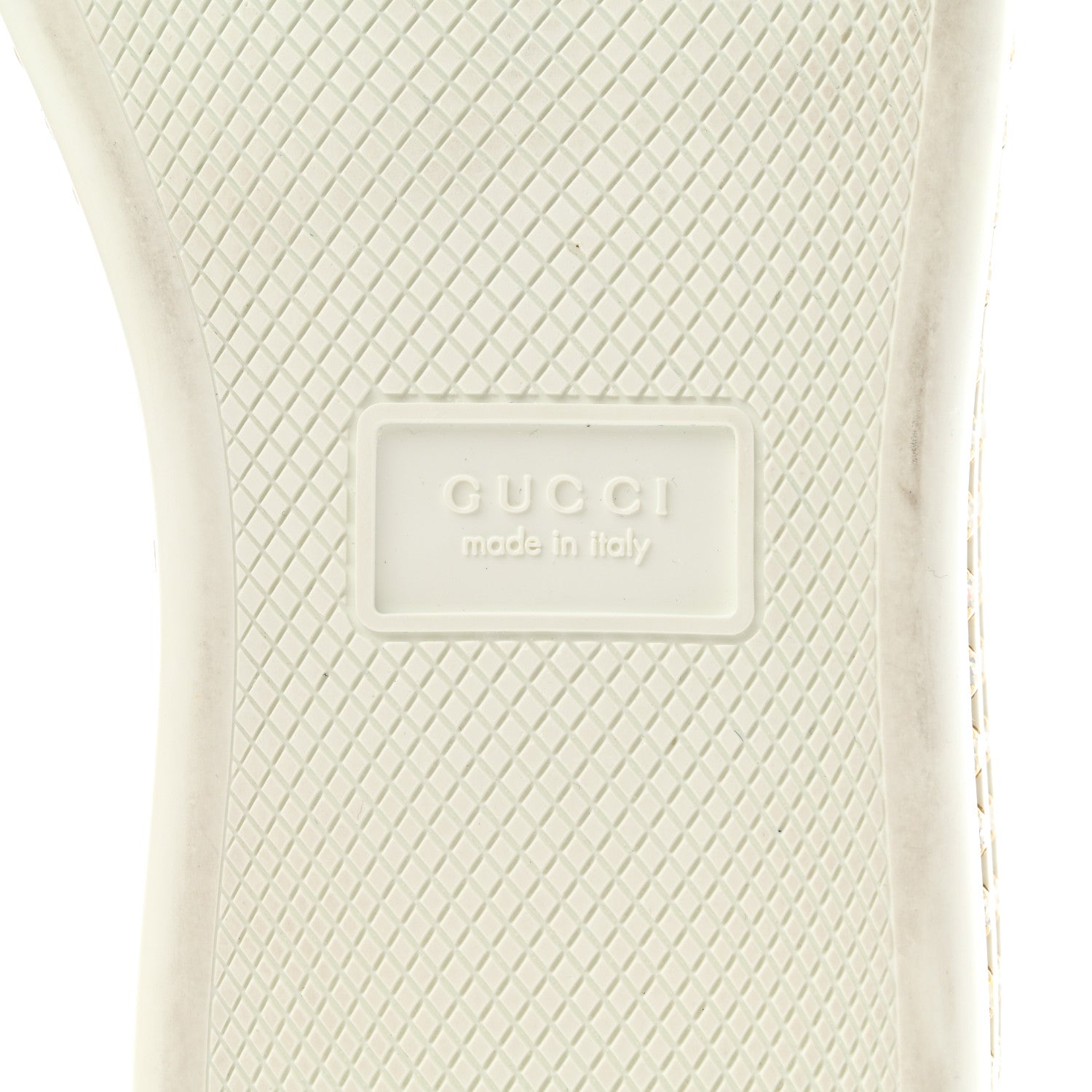 Gucci Calfskin Crystal Web Bee Embroidered Womens Ace Platform Sneakers 36 White 6 of 11