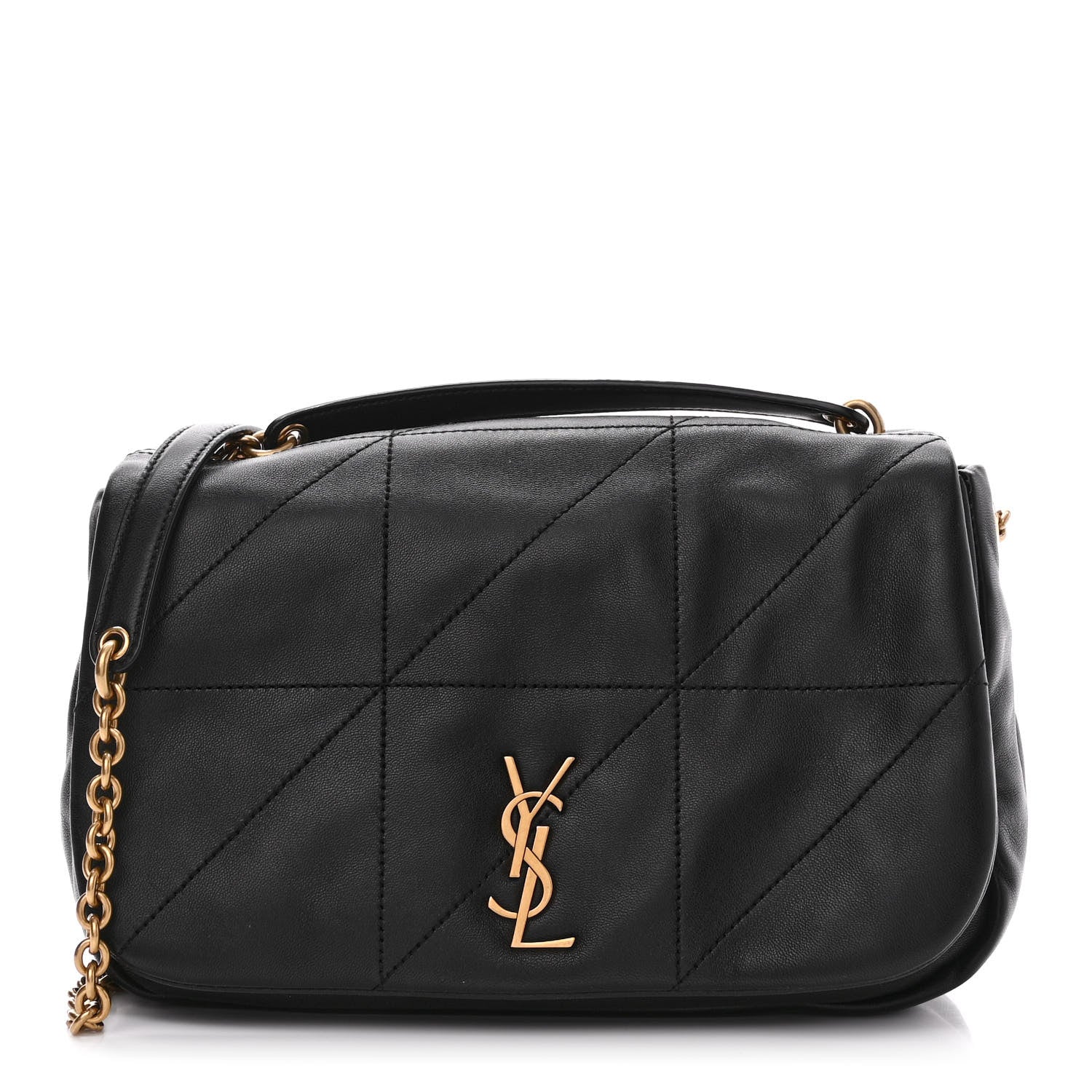 Saint Laurent Lambskin Matelasse Monogram Small Jamie 4.3 Black 1 of 10