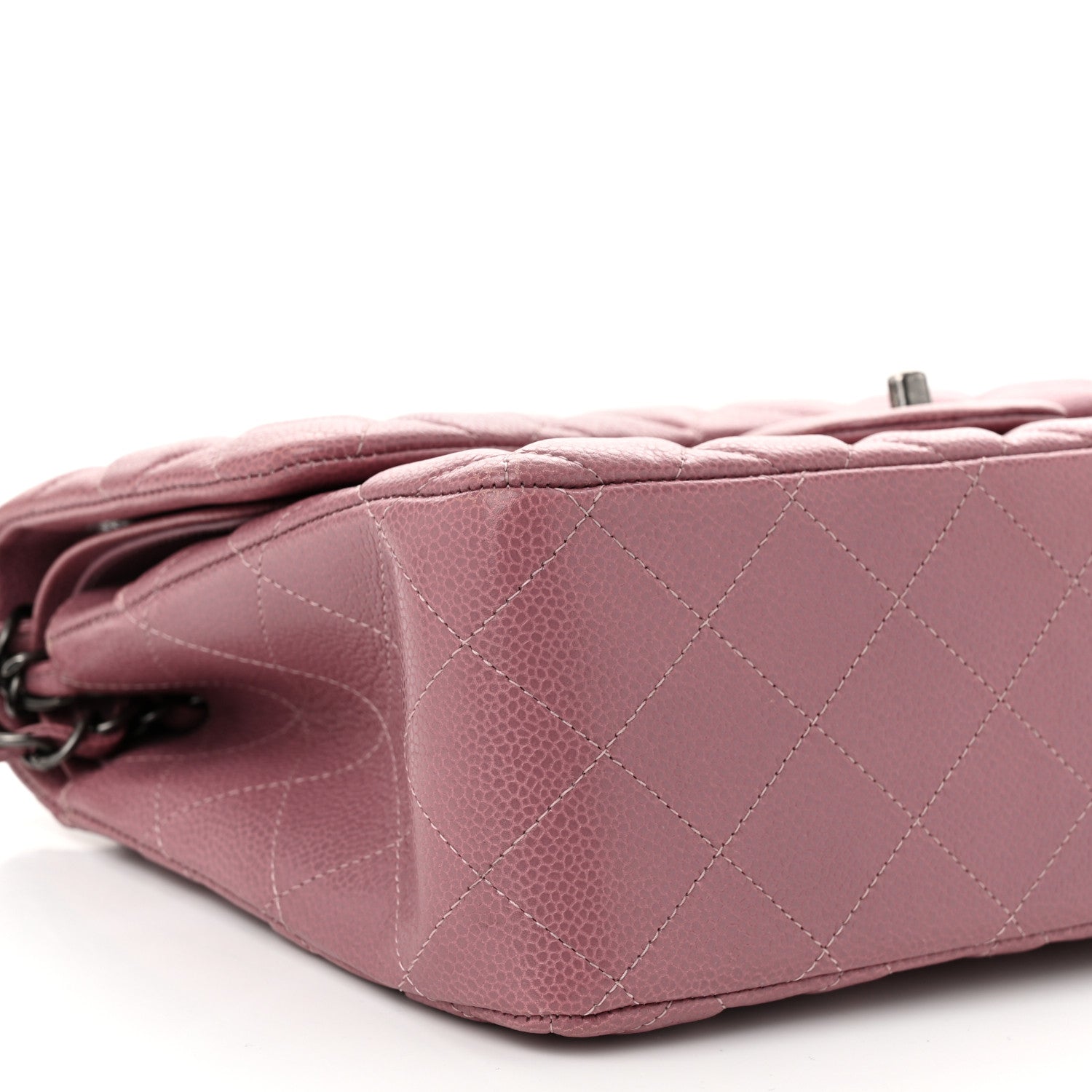 Chanel Caviar Quilted Jumbo Double Flap Light Purple 9 of 10