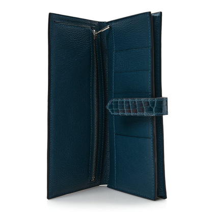 Hermes Shiny Alligator Bearn Wallet Colvert 5 of 7