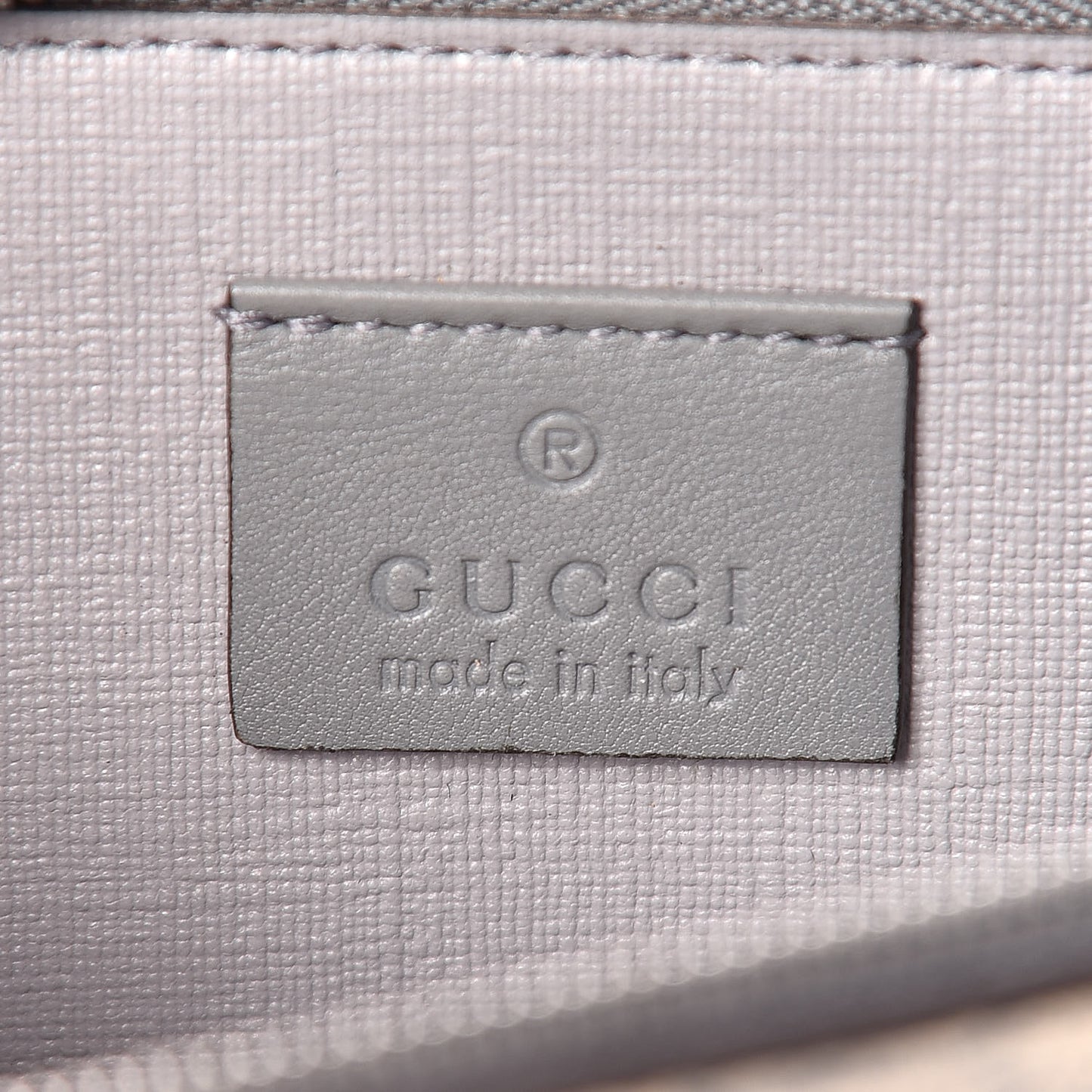 GG Supreme Monogram GG Pierce Chain Clutch Wallet Ecru Grigio