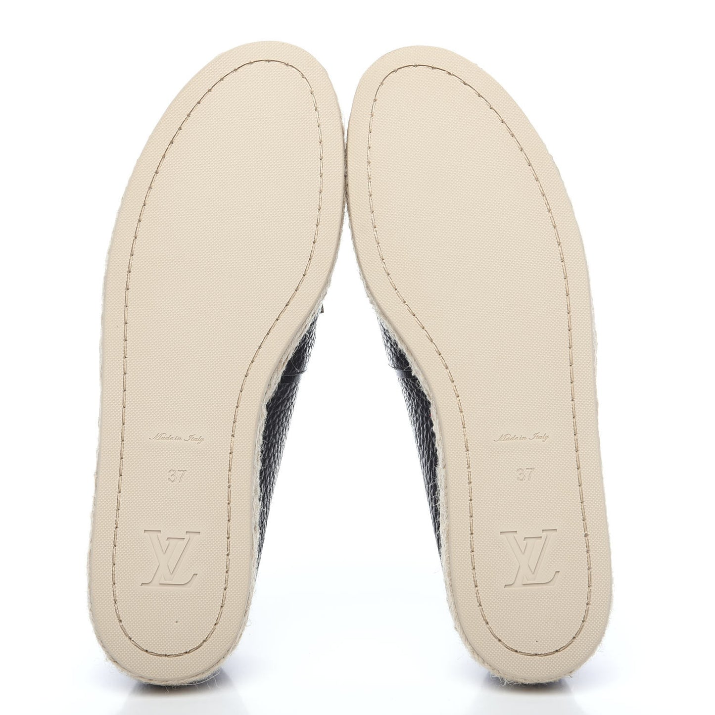 Calfskin Tropical Bloom Espadrille Flat 37 Black