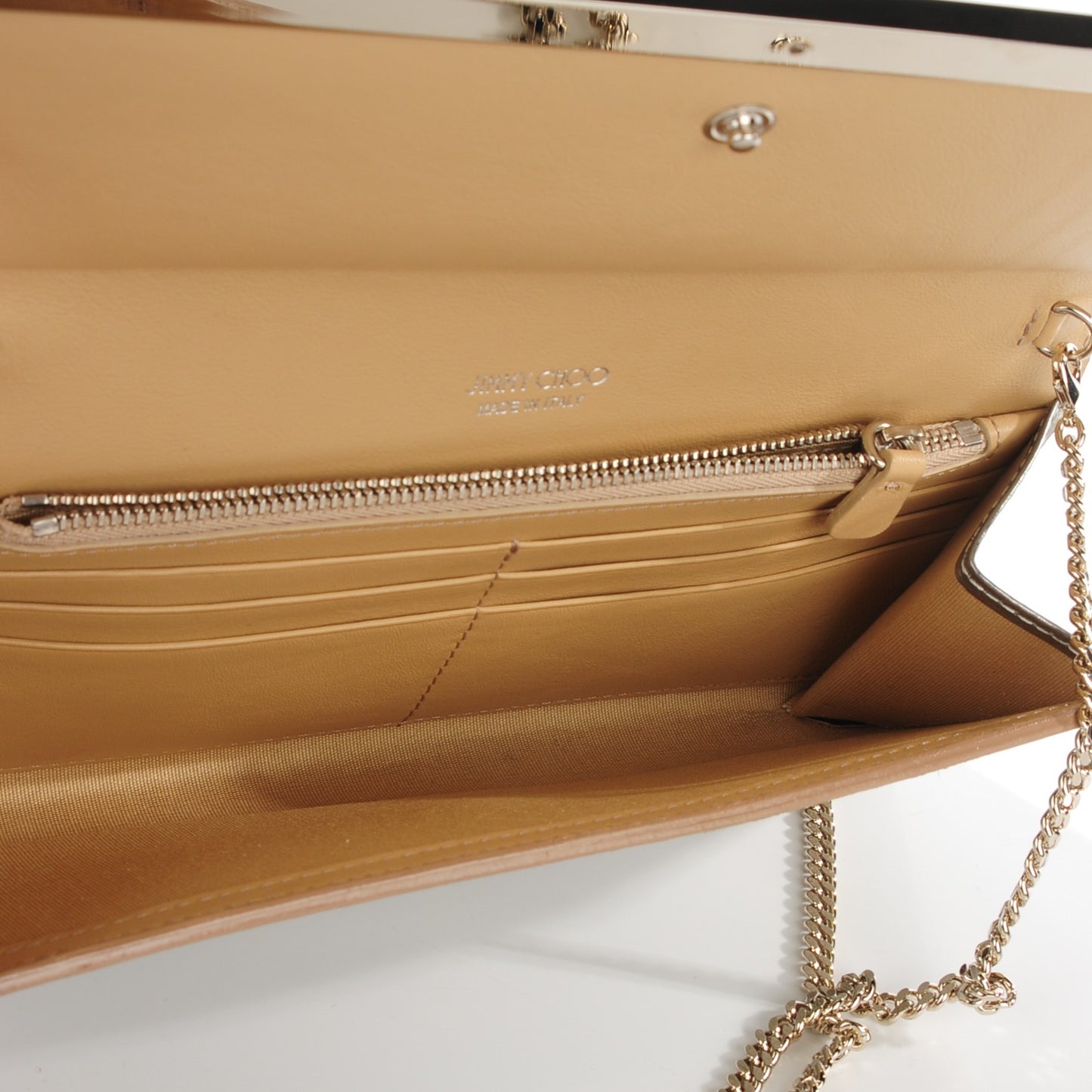 Etched Metallic Spazzolato Milla Accessory Clutch Vintage Silver