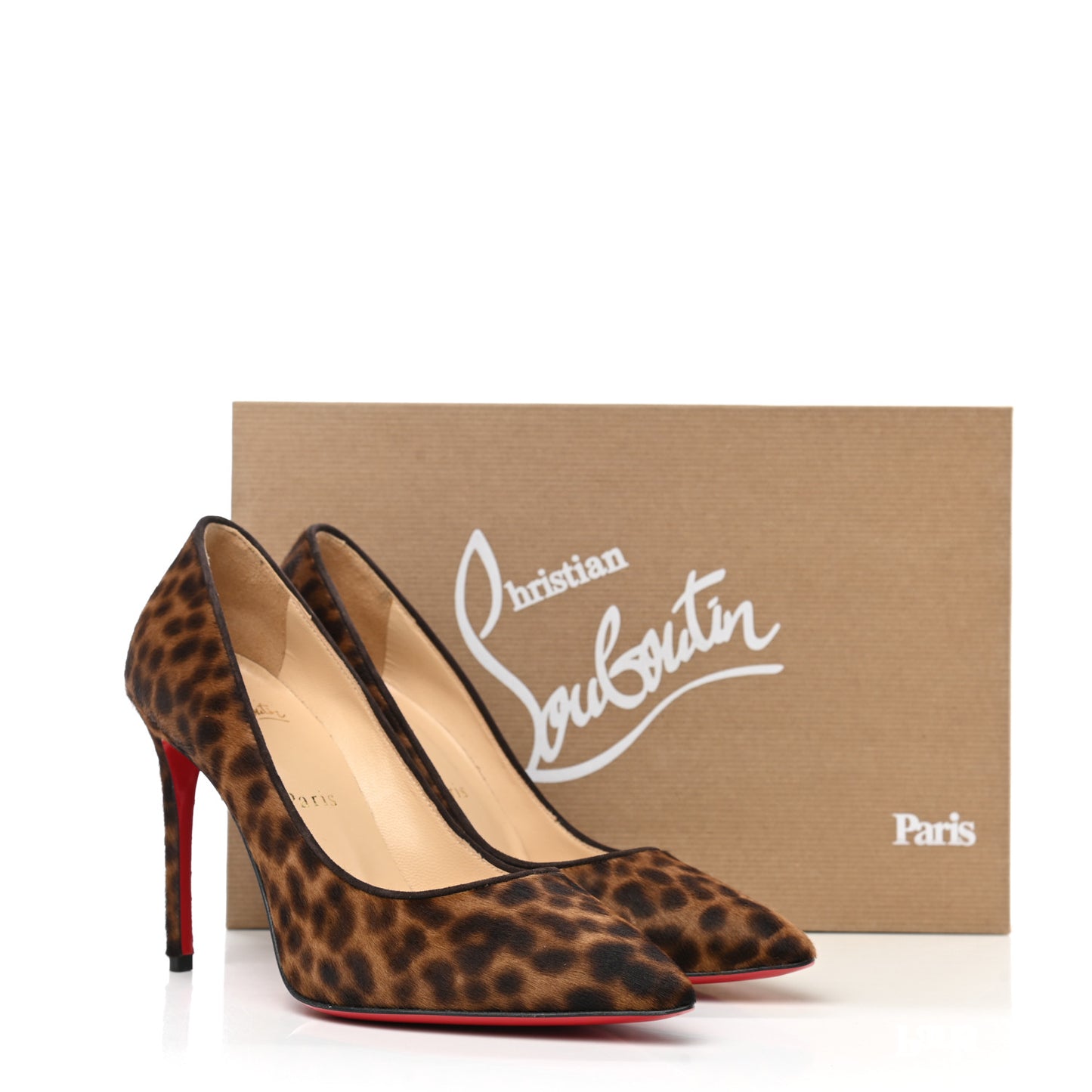 Veau Velours Pigalle Follies 100 Pumps 37 Leopard