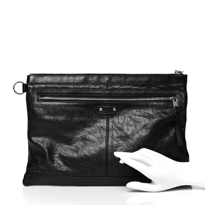 Balenciaga Agneau Arena Classic Hardware Large Clip Black 2 of 8