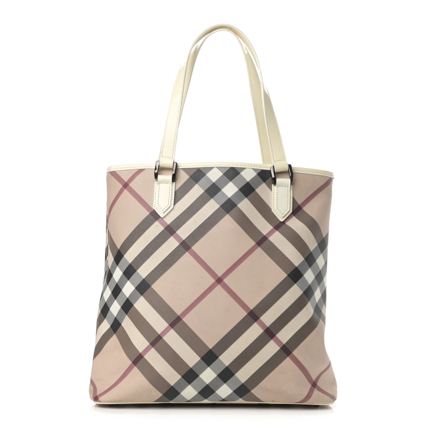 Burberry Supernova Check Tote White 1 of 20