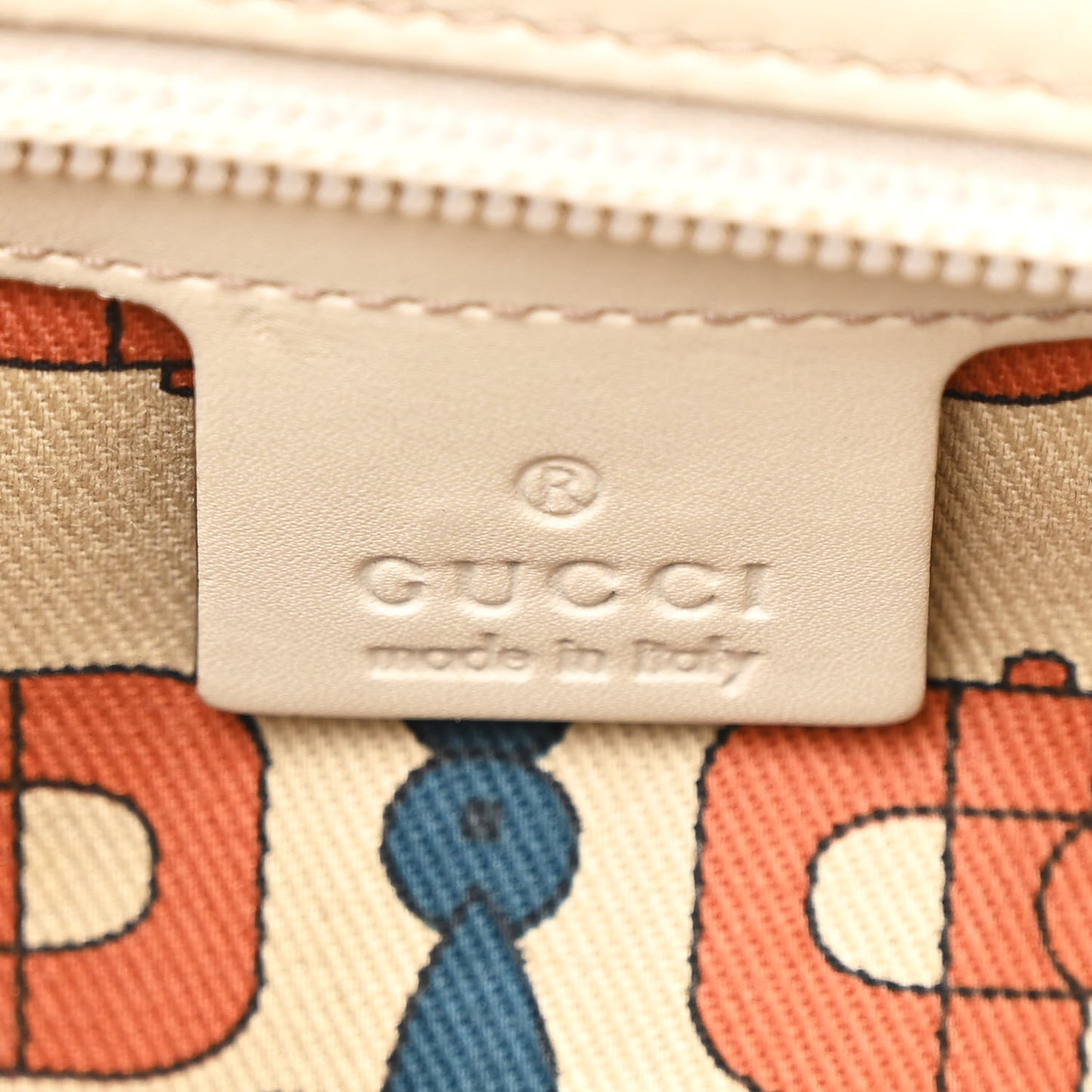 Guccissima Large Punch Tote Ivory