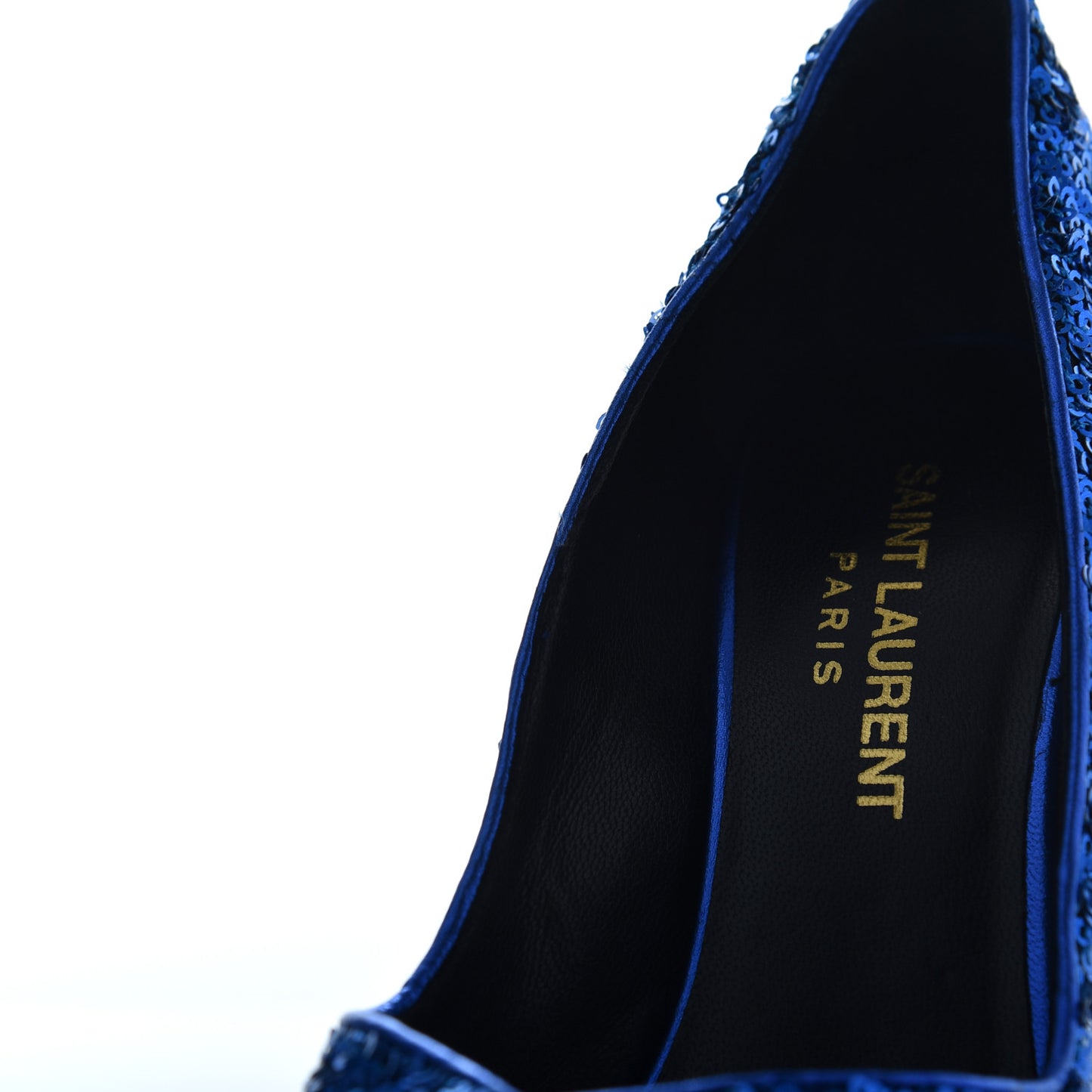 Sequin Paris 105 V Cut Pumps 35 Bleu Roy