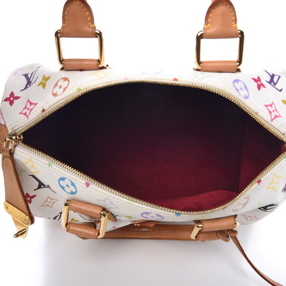 Louis Vuitton Monogram Multicolor Speedy 30 White 5 of 9