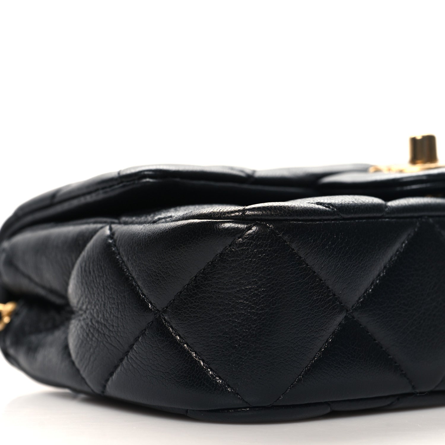 Chanel Lambskin Quilted Pearl Small Flap Black 9 of 11
