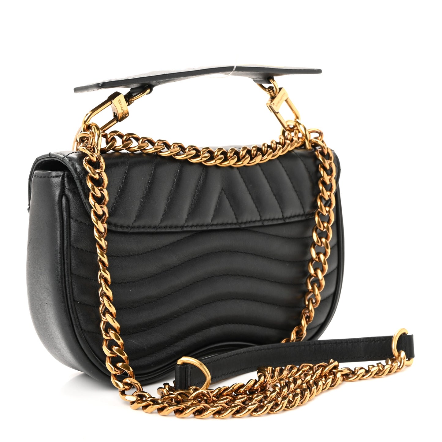 Calfskin New Wave Chain PM Black