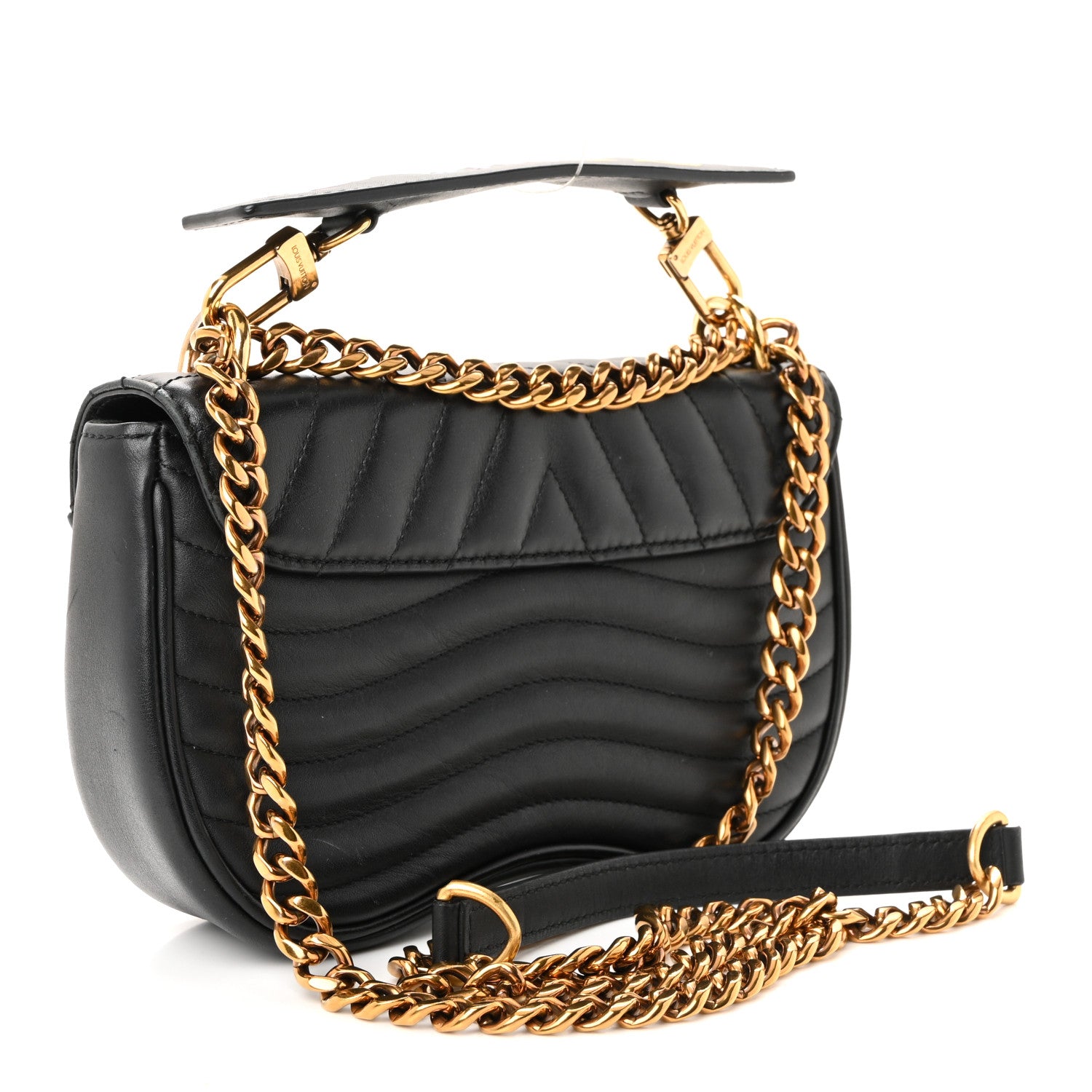 Louis Vuitton Calfskin New Wave Chain PM Black 3 of 10