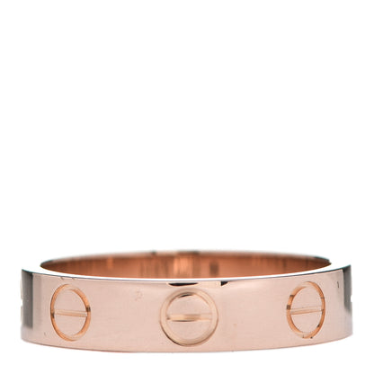 Cartier 18K Pink Gold 3.5mm LOVE Wedding Band Ring 46 3.75 3 of 4